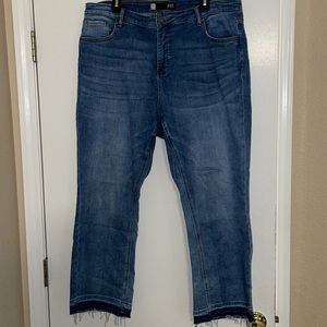 KUT Kelsey ankle cropped jeans 14W